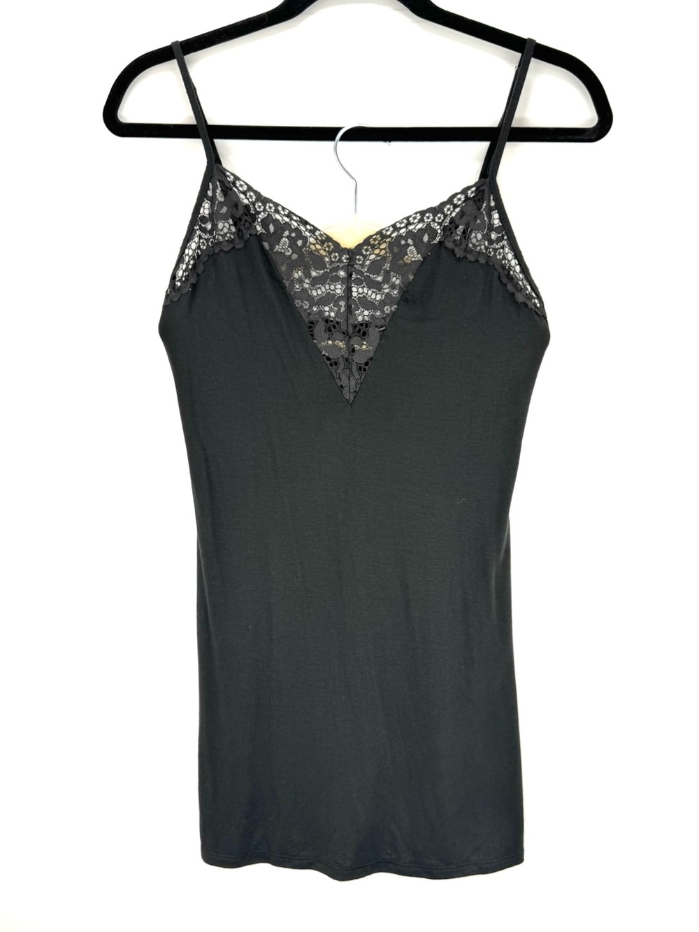 Victoria's Secret Black Lace V-Neck Slip Dress